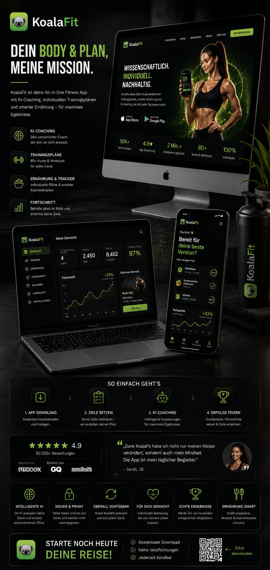 KoalaFit — eigene KI-Fitness-App aus dem Netzwerk